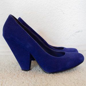Steve Madden | Suede Closed Toe Pumps | Blue